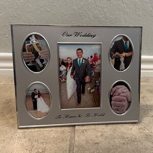 Silver Wedding Photo Frame